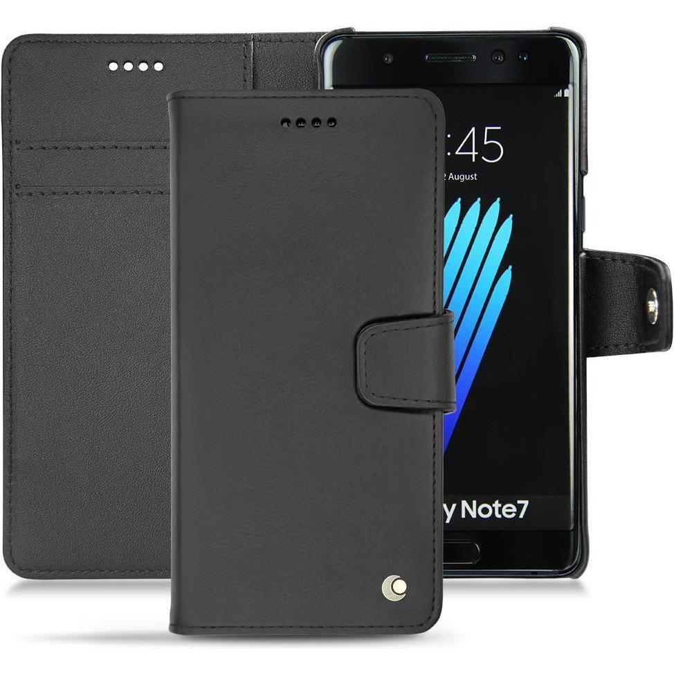 Thumbnail - Noreve Lederschutzhülle Wallet (Samsung Galaxy Note 7), Smartphone Hülle, Schwarz