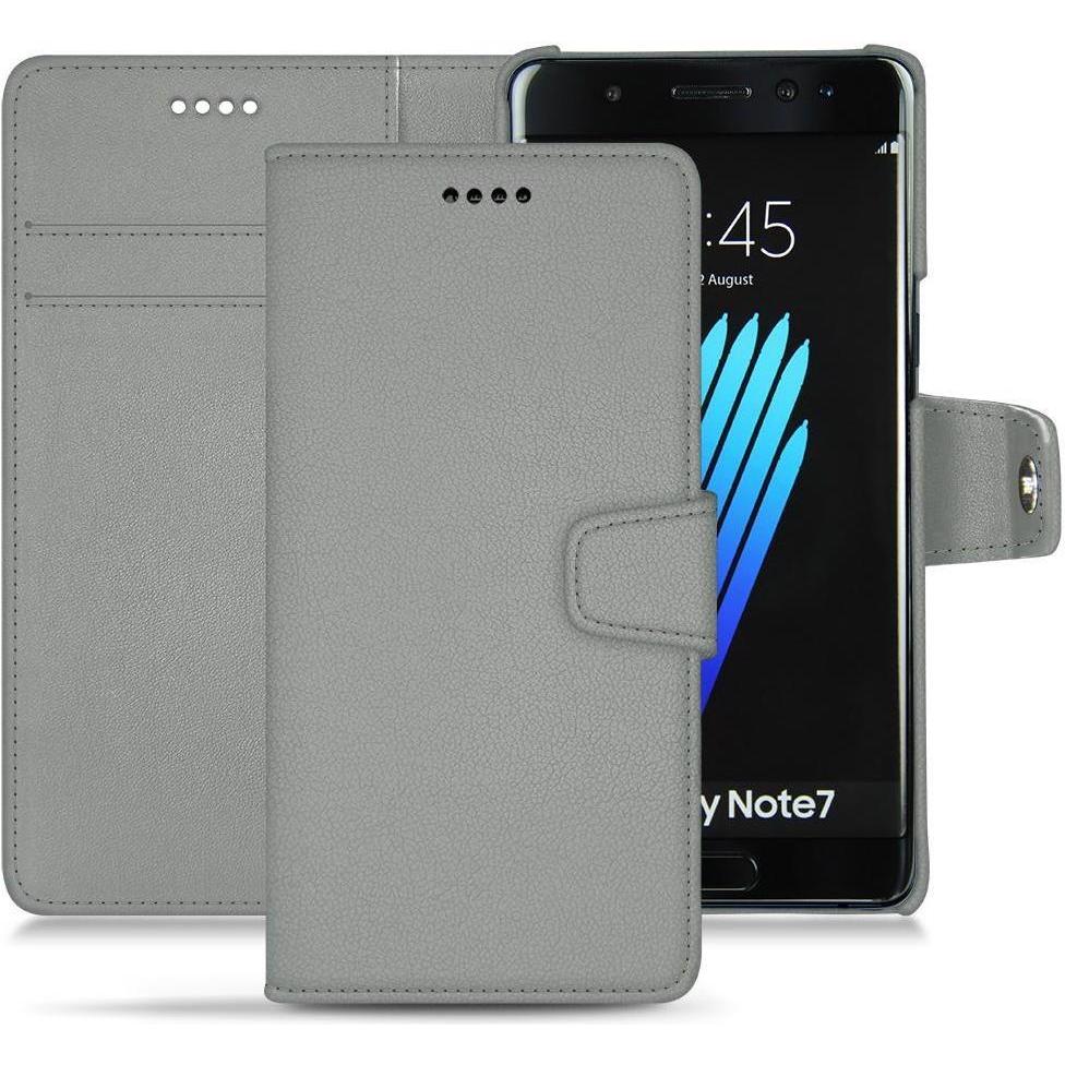 Thumbnail - Noreve Lederschutzhülle Wallet (Samsung Galaxy Note 7), Smartphone Hülle, Grau