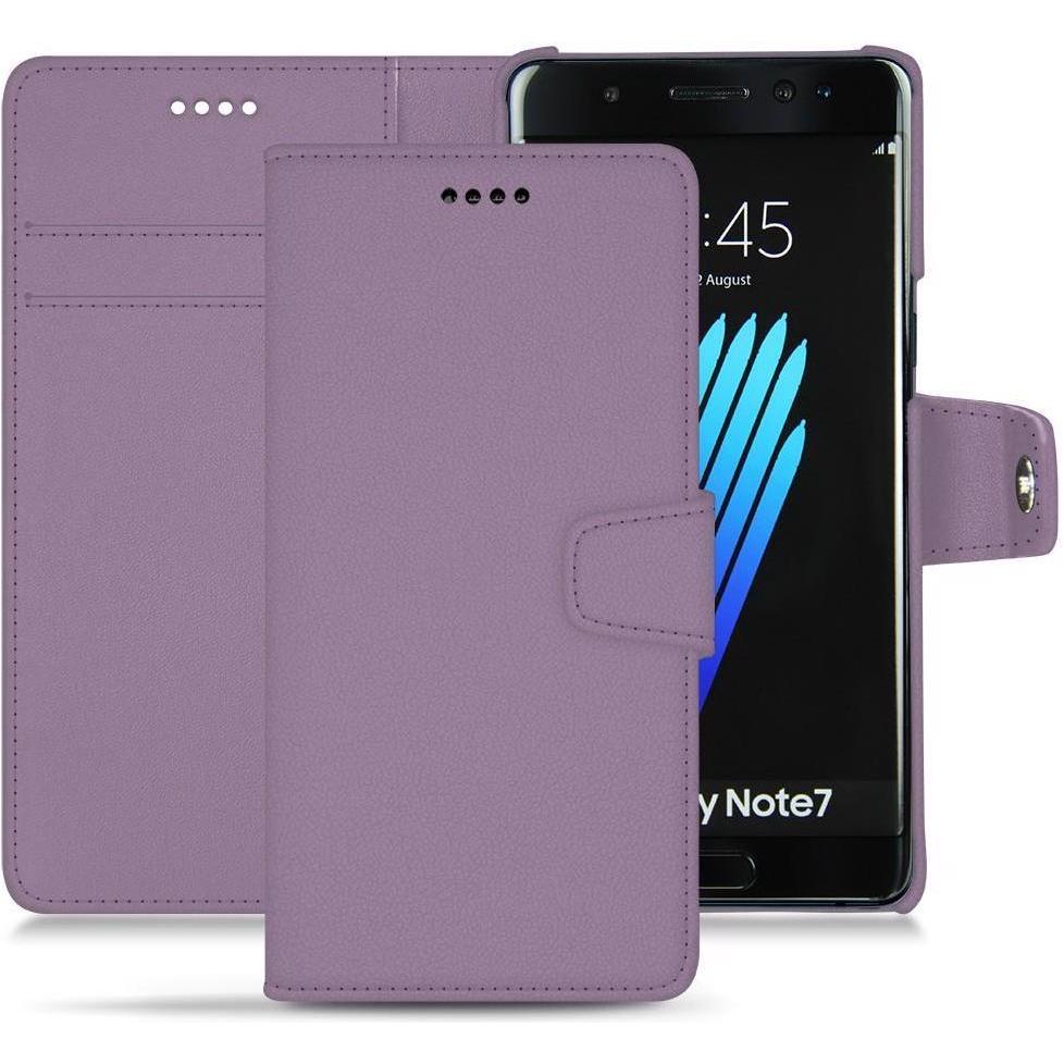 Noreve Lederschutzhülle Wallet (Samsung Galaxy Note 7), Smartphone Hülle, Violett