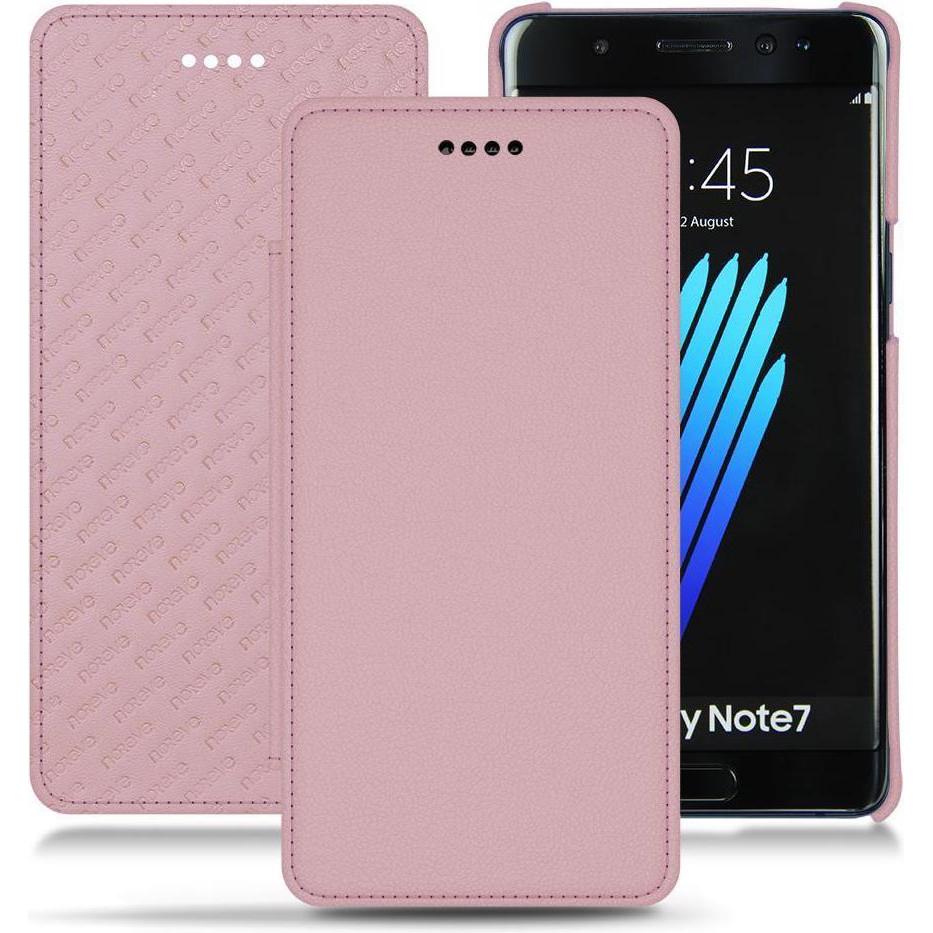 Noreve Lederschutzhülle horizontal (Samsung Galaxy Note 7), Smartphone Hülle, Rosa