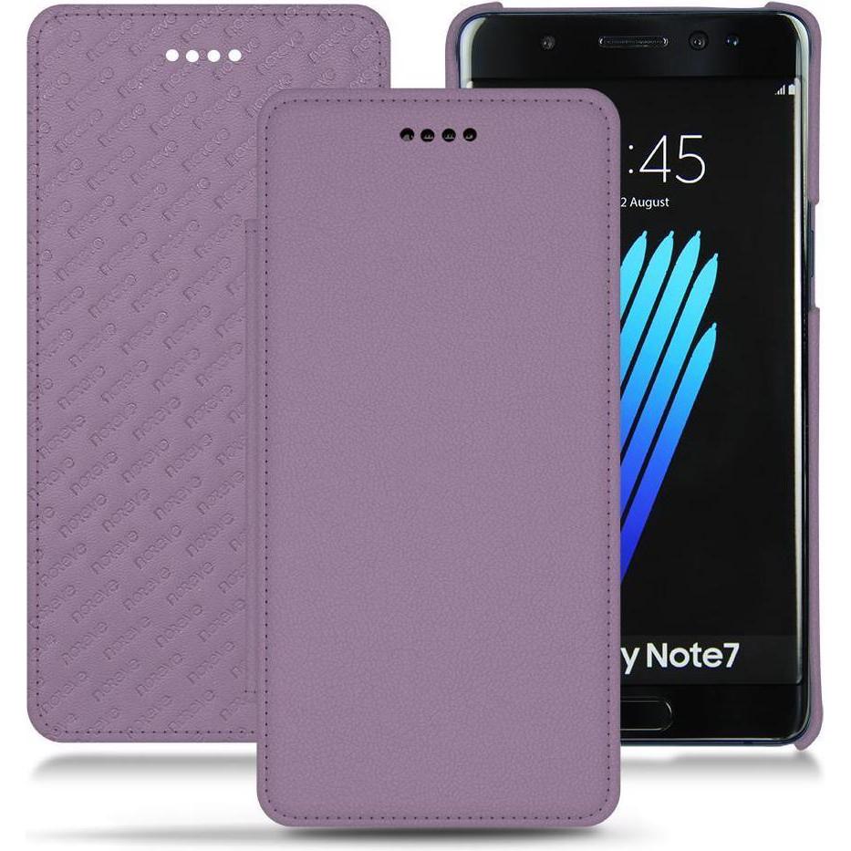 Noreve Lederschutzhülle horizontal (Samsung Galaxy Note 7), Smartphone Hülle, Violett
