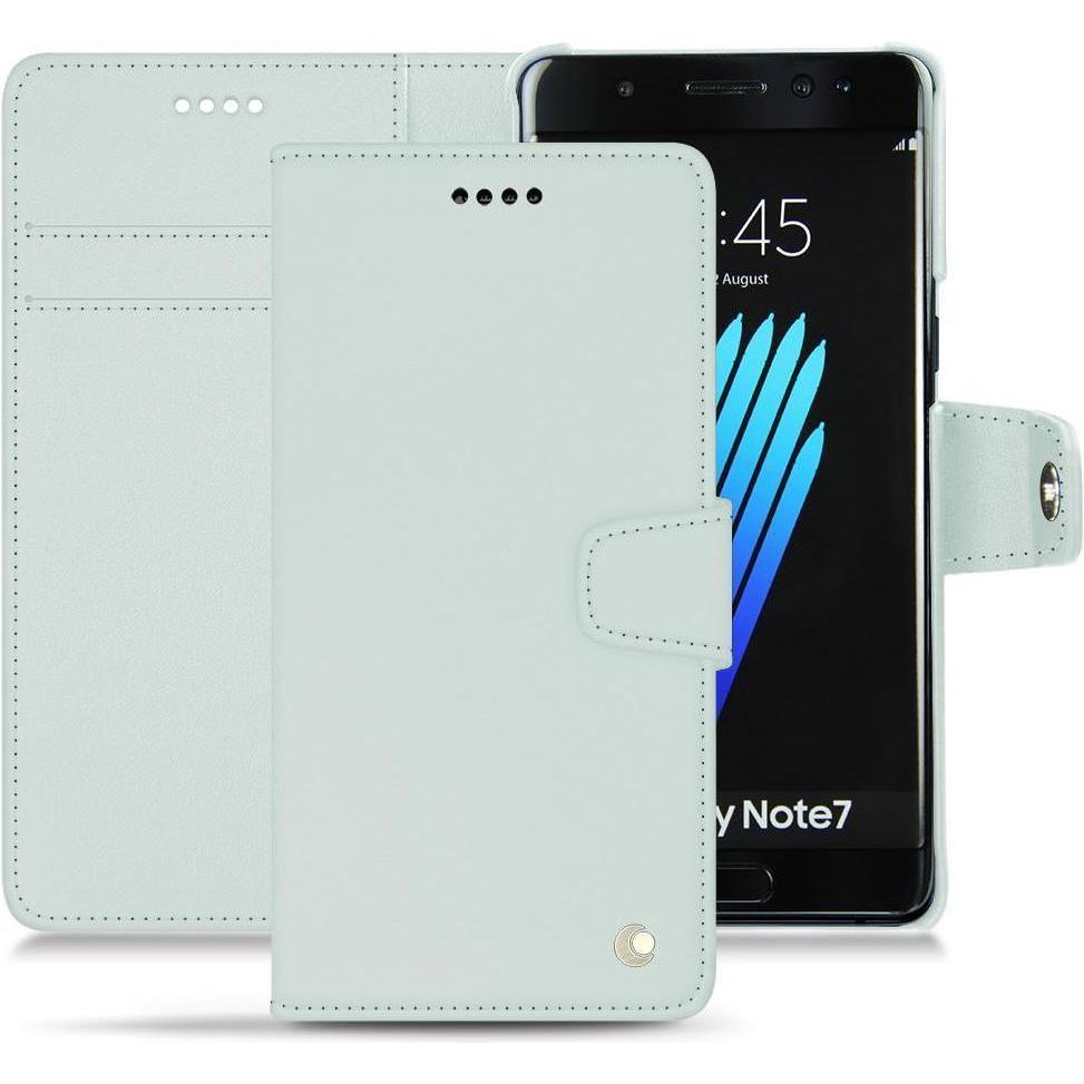 Noreve Lederschutzhülle Wallet (Samsung Galaxy Note 7), Smartphone Hülle, Blau