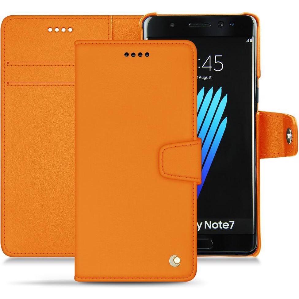 Thumbnail - Noreve Lederschutzhülle Wallet (Samsung Galaxy Note 7), Smartphone Hülle, Orange