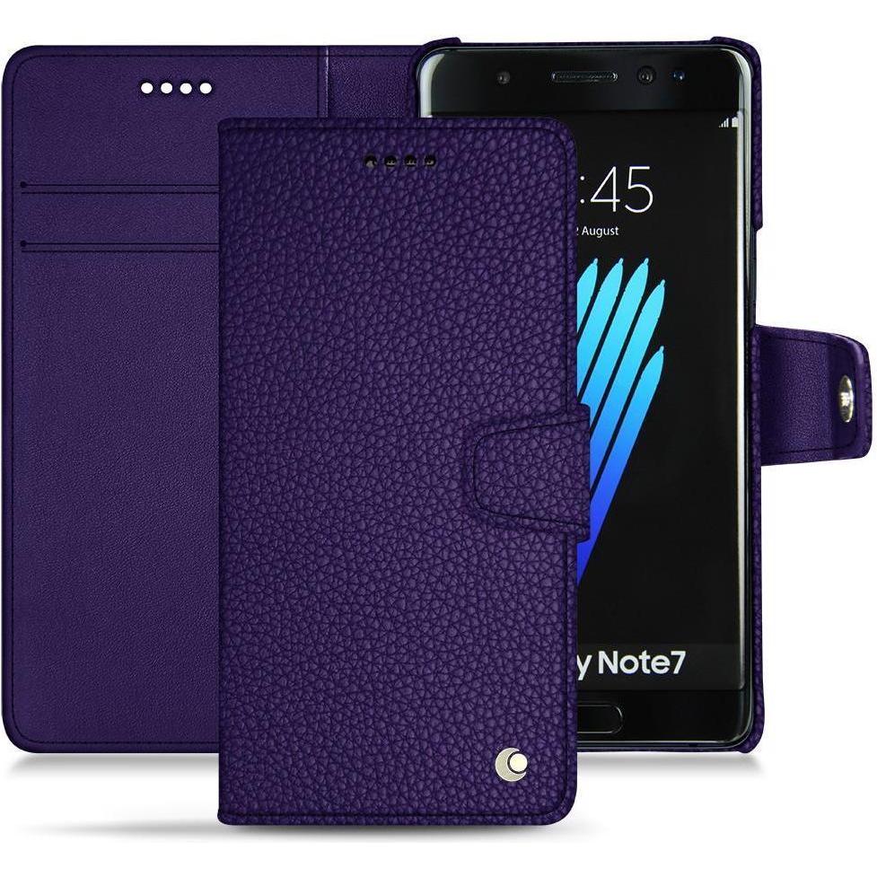 Noreve Lederschutzhülle Wallet (Samsung Galaxy Note 7), Smartphone Hülle, Violett