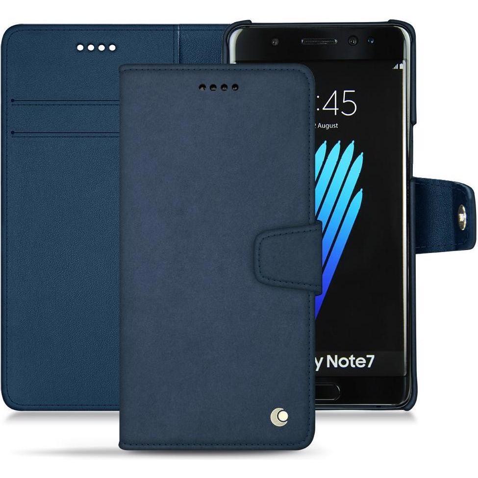 Thumbnail - Noreve Lederschutzhülle Wallet (Samsung Galaxy Note 7), Smartphone Hülle, Blau