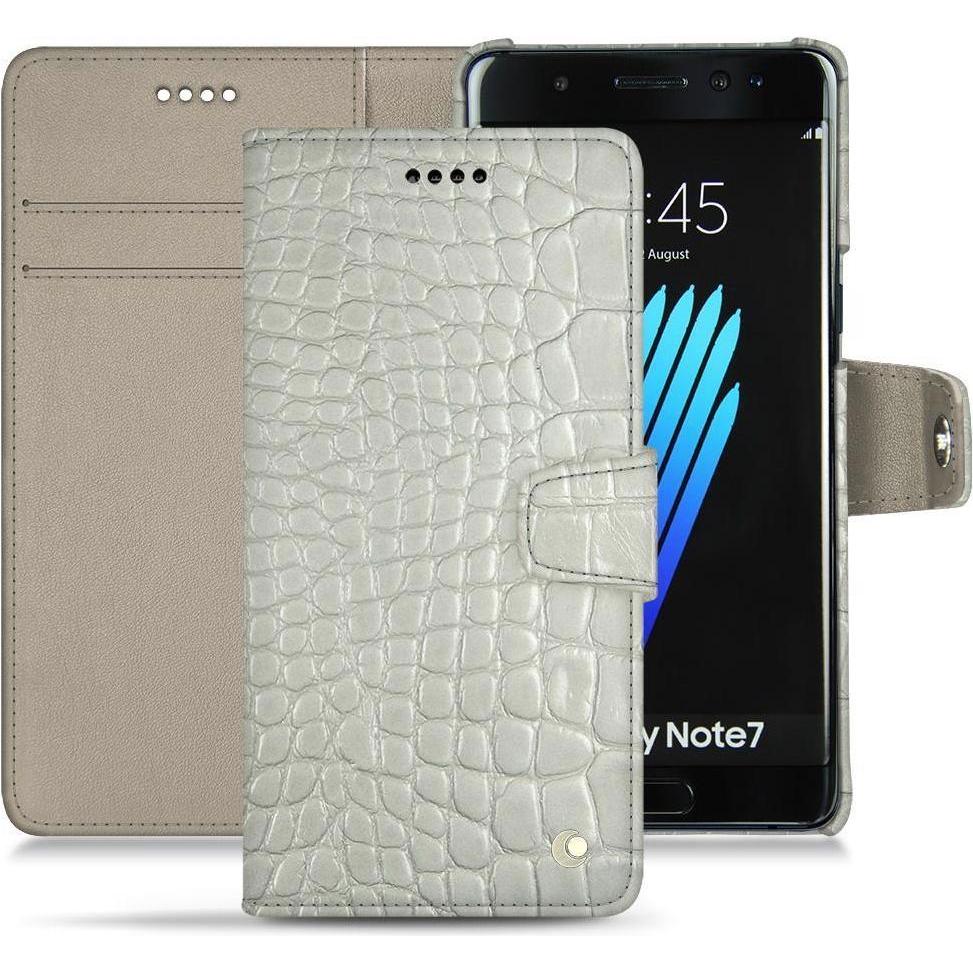 Thumbnail - Noreve Lederschutzhülle Wallet (Samsung Galaxy Note 7), Smartphone Hülle, Weiss
