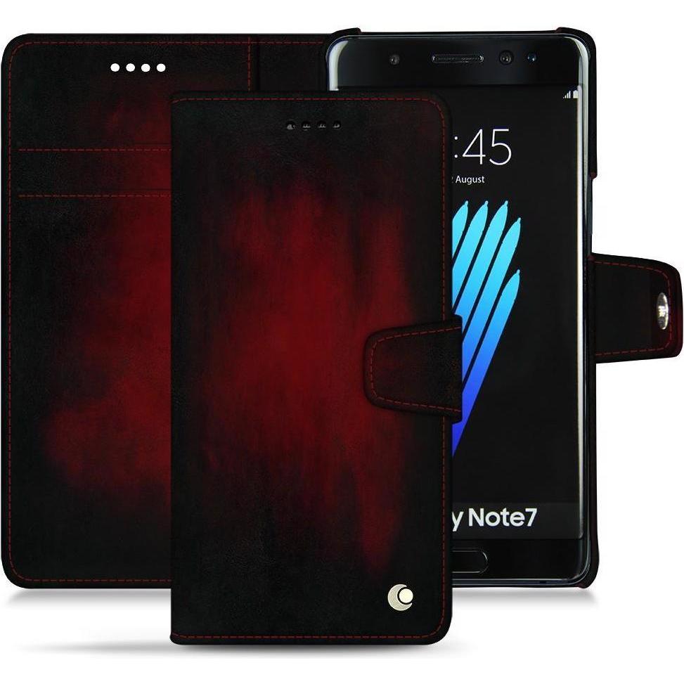 Thumbnail - Noreve Lederschutzhülle Wallet (Samsung Galaxy Note 7), Smartphone Hülle, Rot