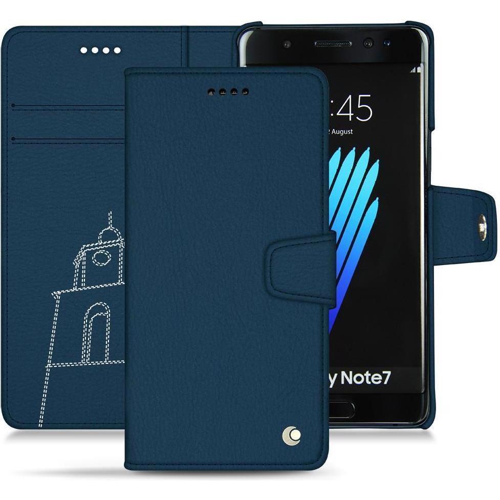Thumbnail - Noreve Lederschutzhülle Wallet (Samsung Galaxy Note 7), Smartphone Hülle, Blau