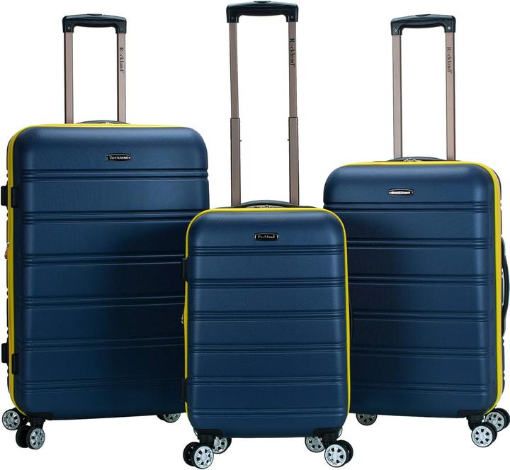 Actual product image Rockland 3-teiliges Melbourne Hartschalen-Koffer-Set (93.60 l)