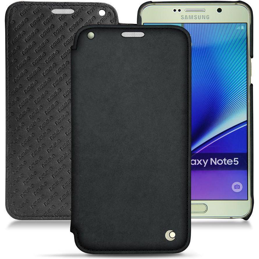 Thumbnail - Noreve Lederschutzhülle horizontal (Samsung Galaxy Note 5), Smartphone Hülle, Schwarz