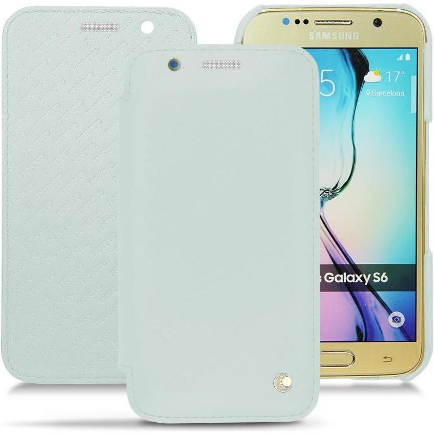 Noreve Lederschutzhülle horizontal (Samsung Galaxy S6), Smartphone Hülle, Blau