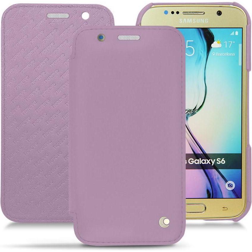 Noreve Lederschutzhülle horizontal (Samsung Galaxy S6), Smartphone Hülle, Violett
