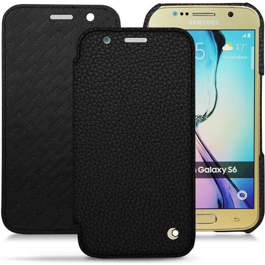 Noreve Lederschutzhülle horizontal (Samsung Galaxy S6), Smartphone Hülle, Schwarz