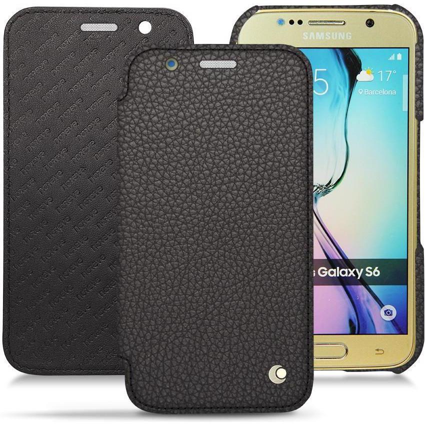 Noreve Lederschutzhülle horizontal (Samsung Galaxy S6), Smartphone Hülle, Grau