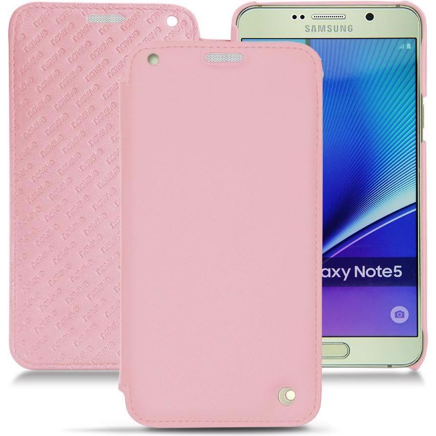 Thumbnail - Noreve Lederschutzhülle horizontal (Samsung Galaxy Note 5), Smartphone Hülle, Rosa