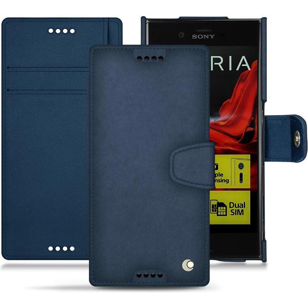 Thumbnail - Noreve Lederschutzhülle Wallet (Sony Xperia XZ), Smartphone Hülle, Blau
