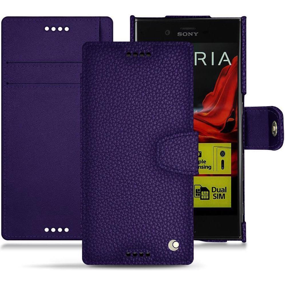 Thumbnail - Noreve Lederschutzhülle Wallet (Sony Xperia XZ), Smartphone Hülle, Violett