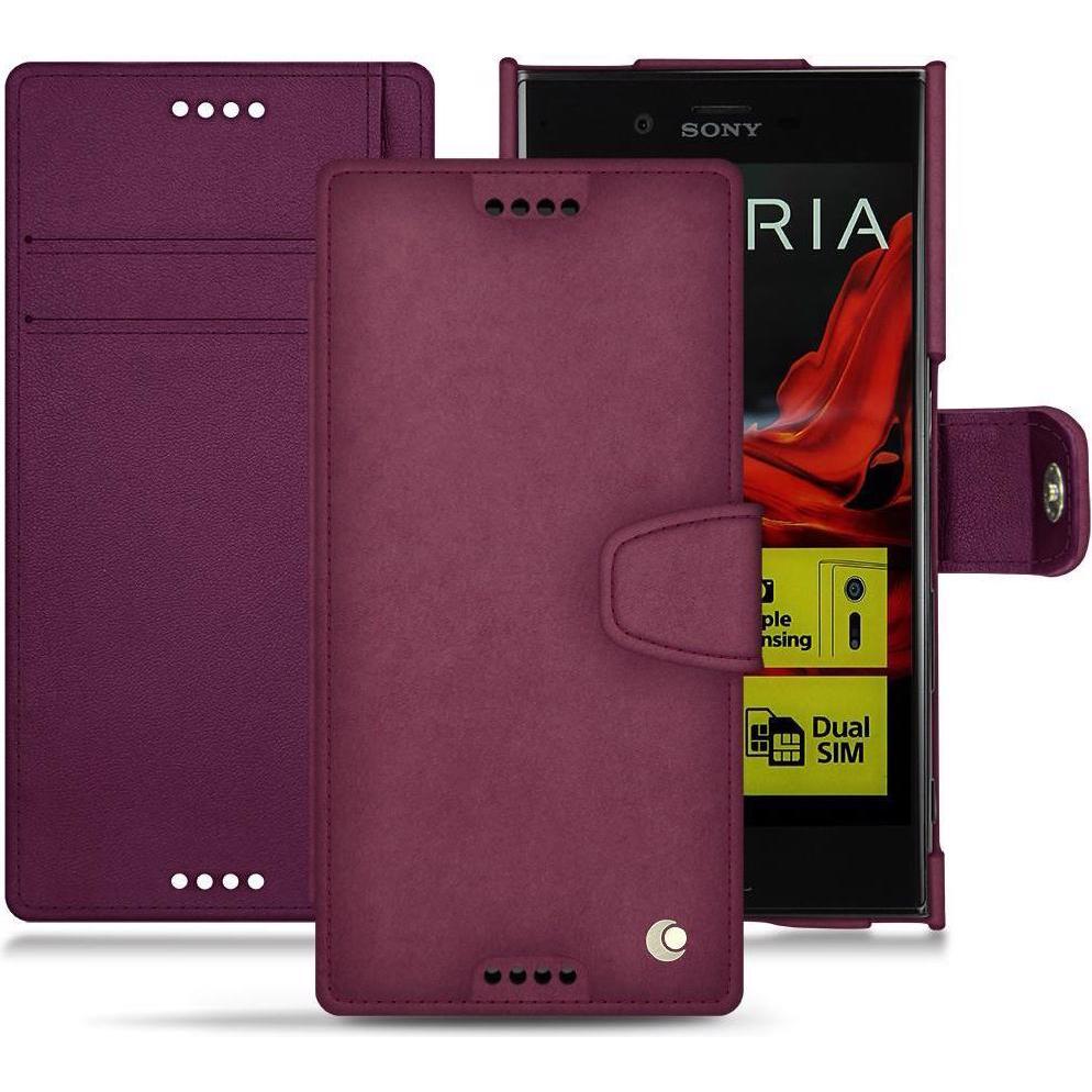 Thumbnail - Noreve Lederschutzhülle Wallet (Sony Xperia XZ), Smartphone Hülle, Violett