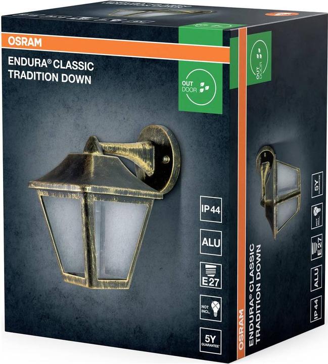 Image du produit Osram ENDURA® CLASSIC TRADITION ALU Down E27 Gold (E27, IP44)