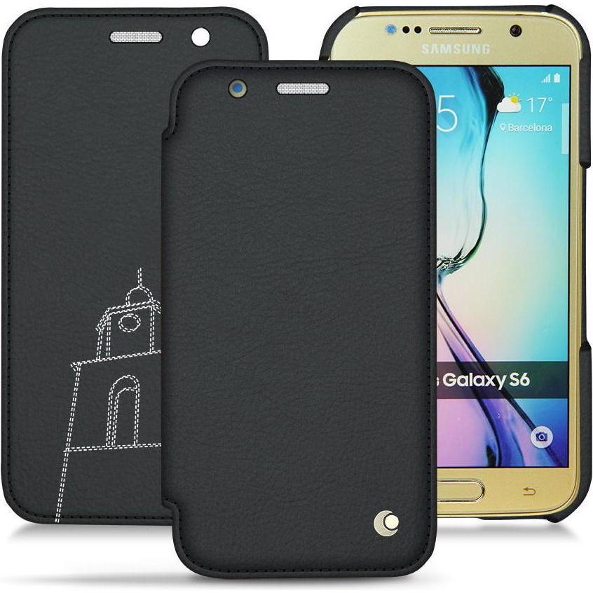 Noreve Lederschutzhülle horizontal (Samsung Galaxy S6), Smartphone Hülle, Blau