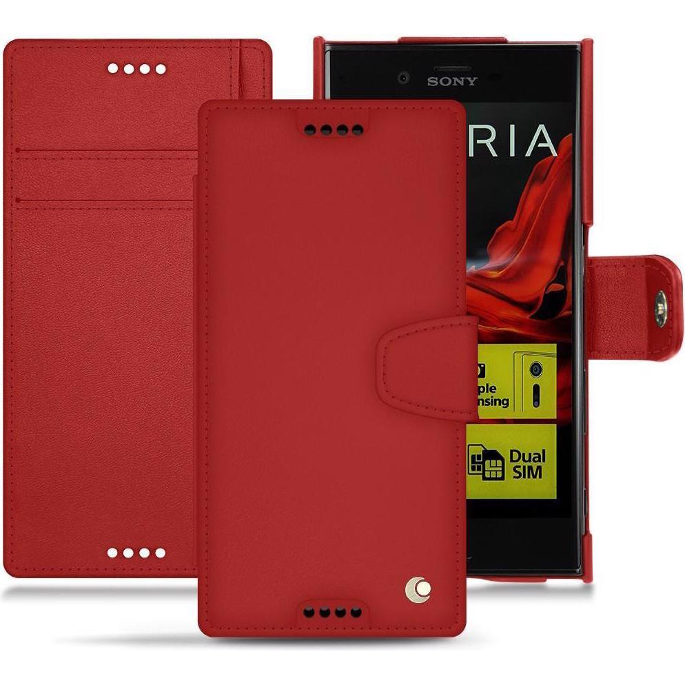 Thumbnail - Noreve Lederschutzhülle Wallet (Sony Xperia XZ), Smartphone Hülle, Rot