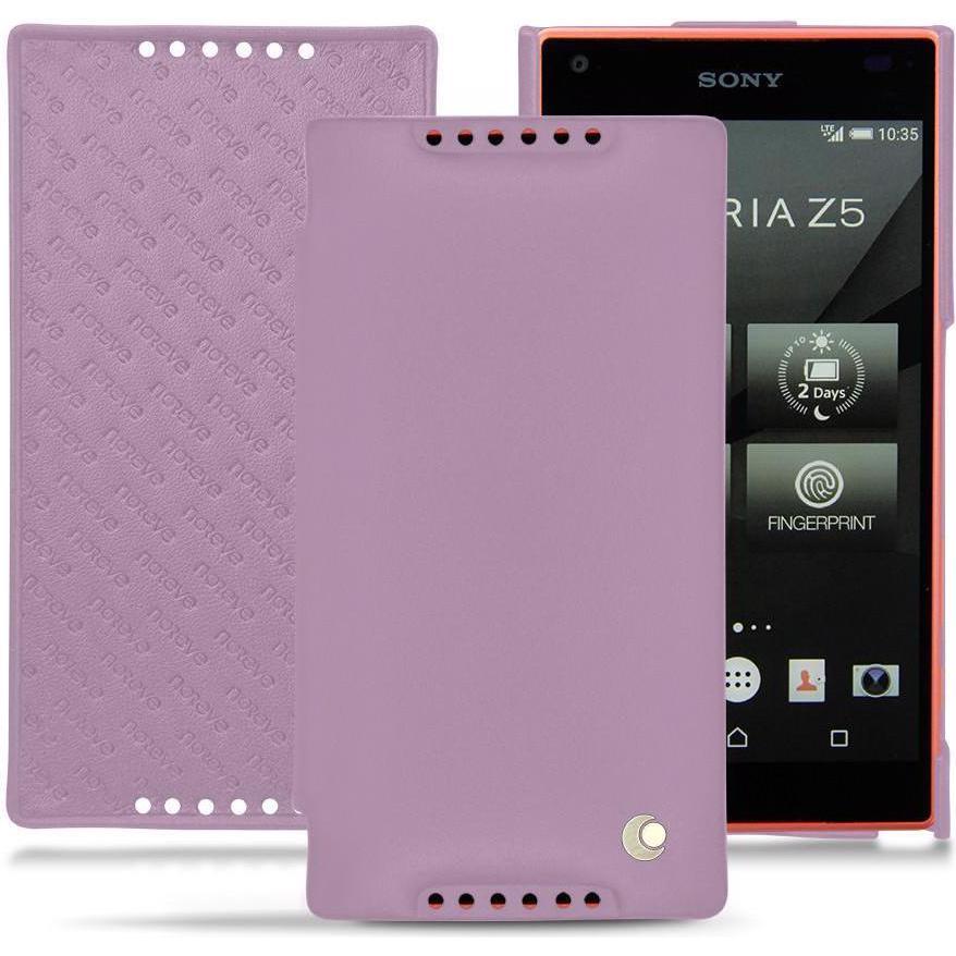 Thumbnail - Noreve Lederschutzhülle horizontal (Sony Xperia Z5 Compact), Smartphone Hülle, Violett