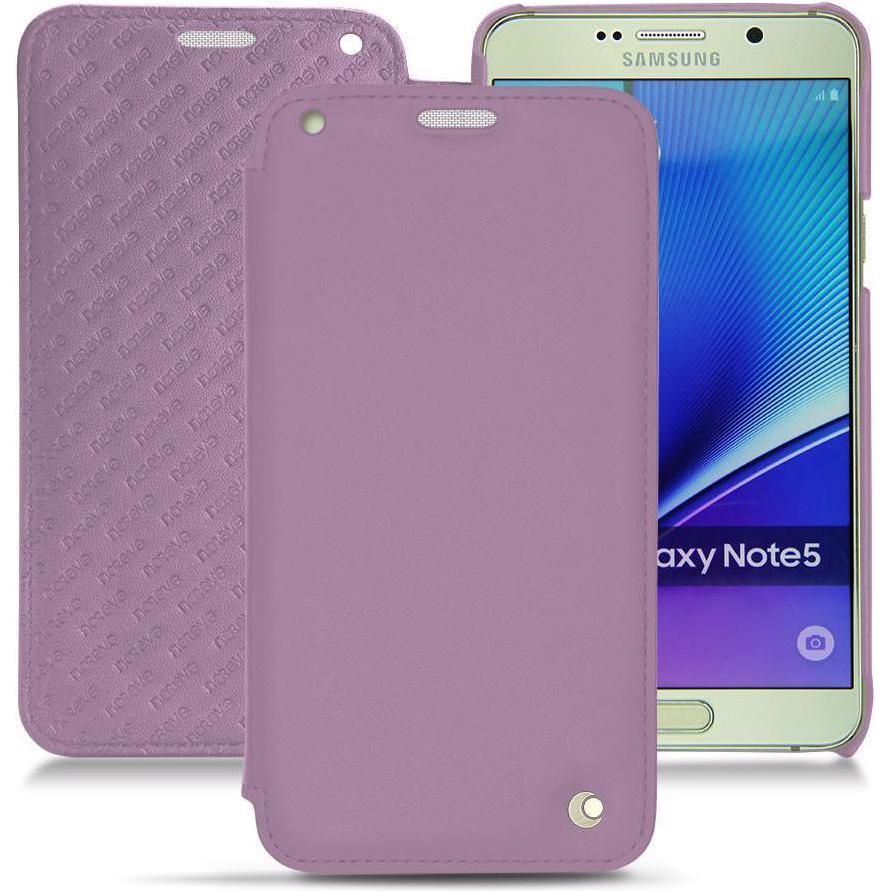 Noreve Lederschutzhülle horizontal (Samsung Galaxy Note 5), Smartphone Hülle, Violett