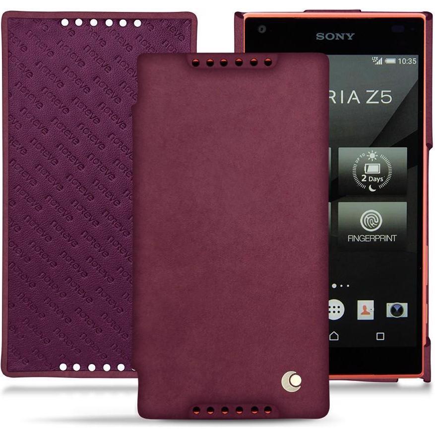 Thumbnail - Noreve Lederschutzhülle horizontal (Sony Xperia Z5 Compact), Smartphone Hülle, Violett