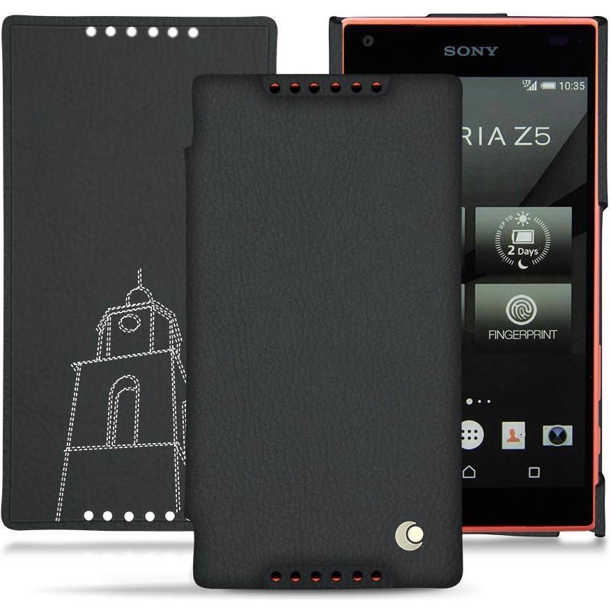 Thumbnail - Noreve Lederschutzhülle horizontal (Sony Xperia Z5 Compact), Smartphone Hülle, Blau