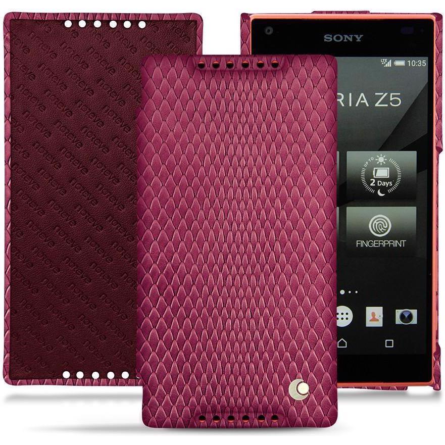 Thumbnail - Noreve Lederschutzhülle horizontal (Sony Xperia Z5 Compact), Smartphone Hülle, Rosa