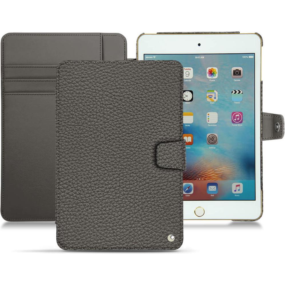 Noreve Lederschutzhülle Wallet (IPad Mini 4), Tablet Hülle, Grau