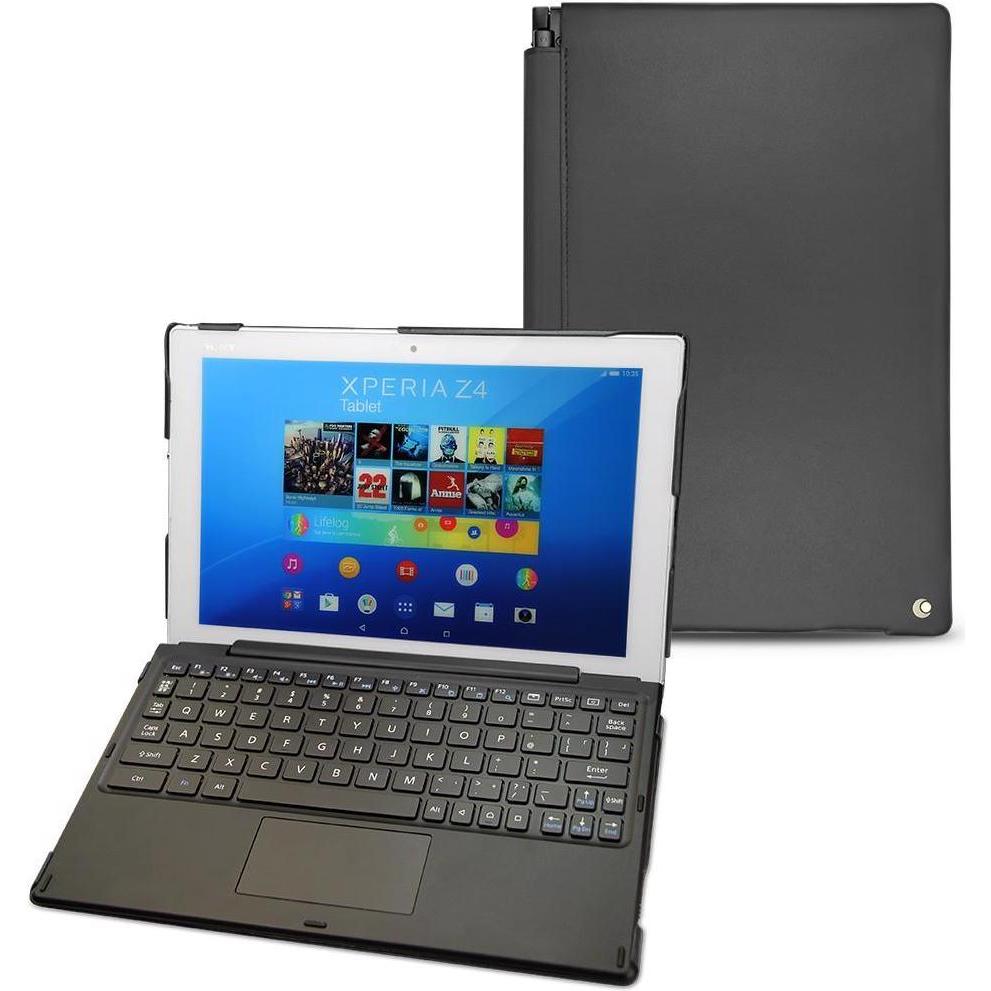 Noreve Lederschutzhülle (Sony Xperia Tablet Z4), Tablet Hülle, Schwarz
