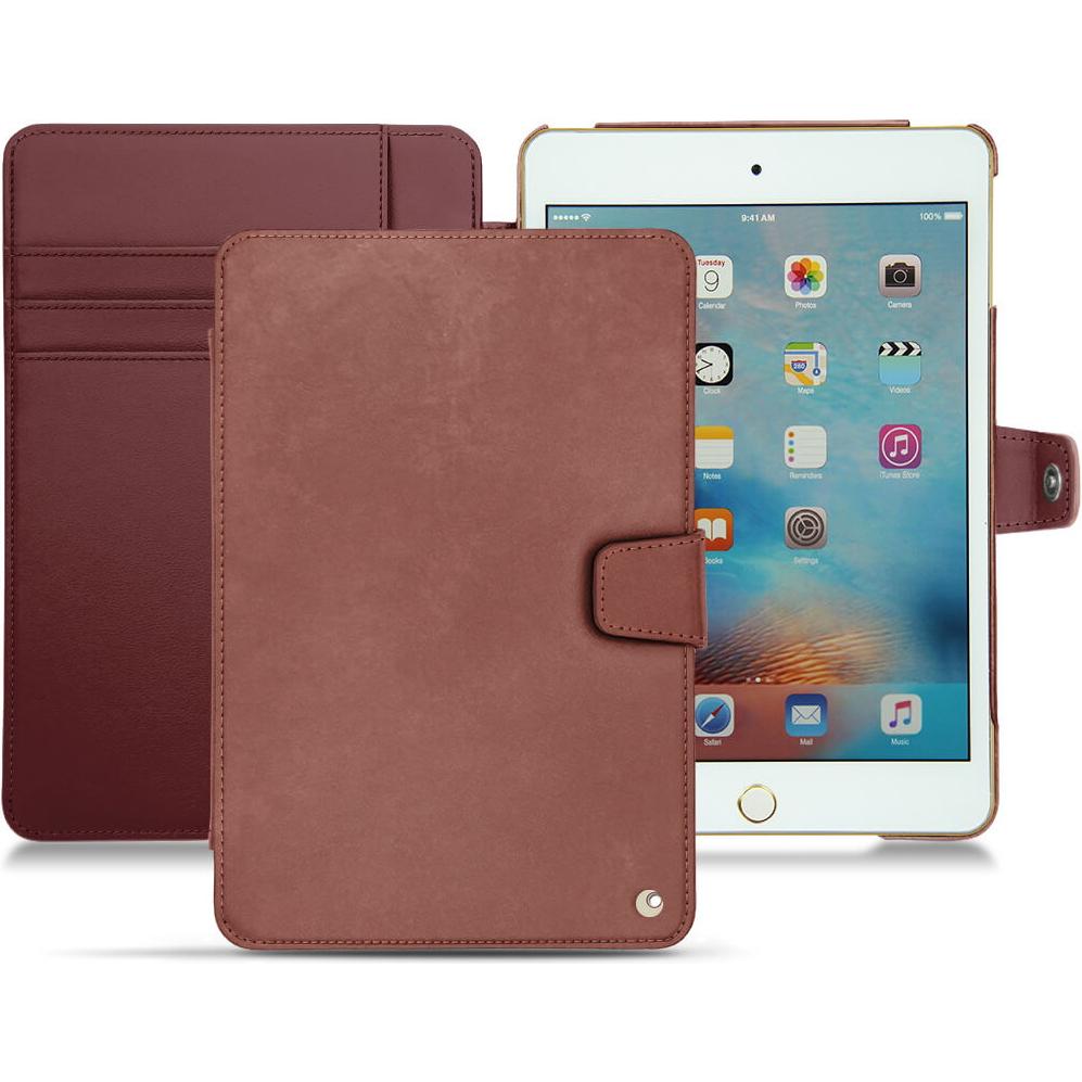 Noreve Lederschutzhülle Wallet (IPad Mini 4), Tablet Hülle, Braun