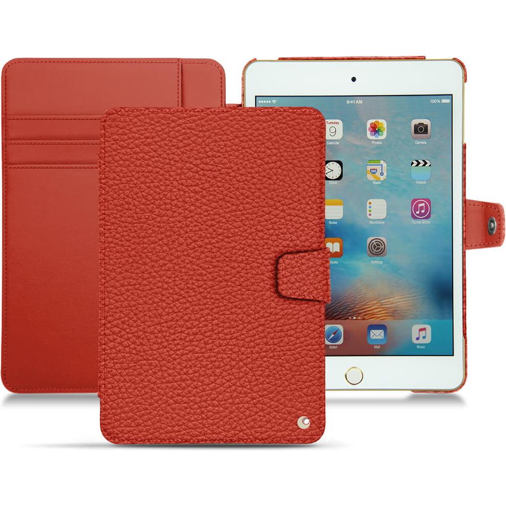 Noreve Lederschutzhülle Wallet (IPad Mini 4), Tablet Hülle, Rot