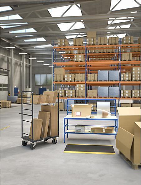 Actual product image kaiserkraft Cardboard box trolley (300 kg)