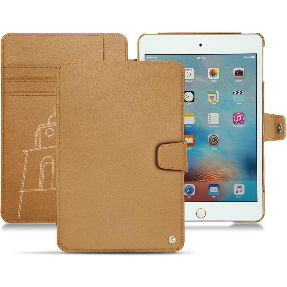 Noreve Lederschutzhülle Wallet (IPad Mini 4), Tablet Hülle, Grau