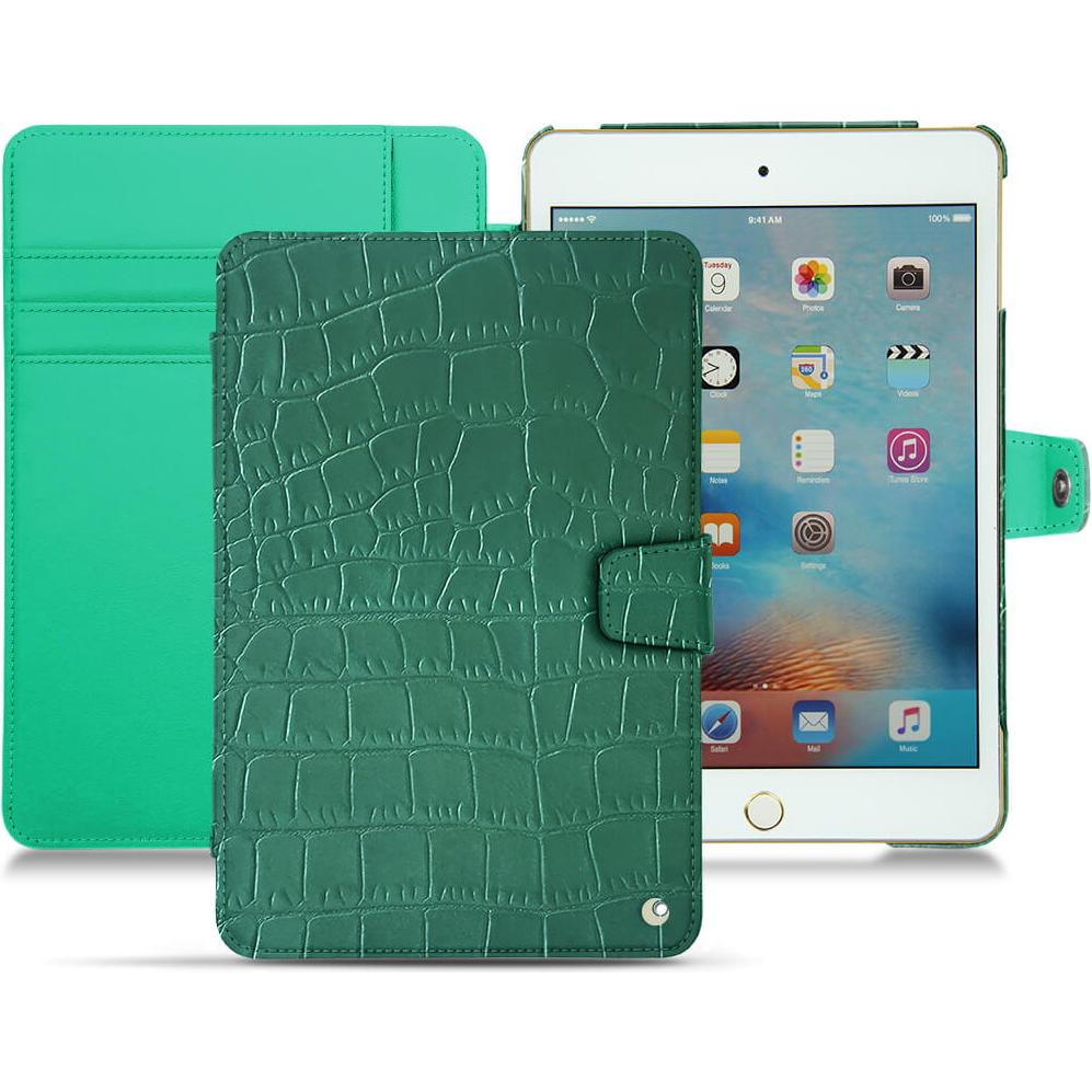 Noreve Lederschutzhülle Wallet (IPad Mini 4), Tablet Hülle, Grün