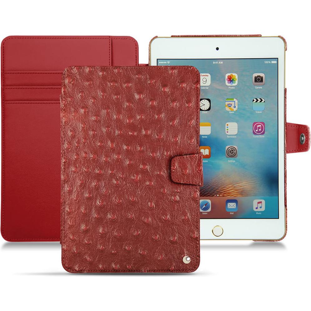 Noreve Lederschutzhülle Wallet (IPad Mini 4), Tablet Hülle, Grau