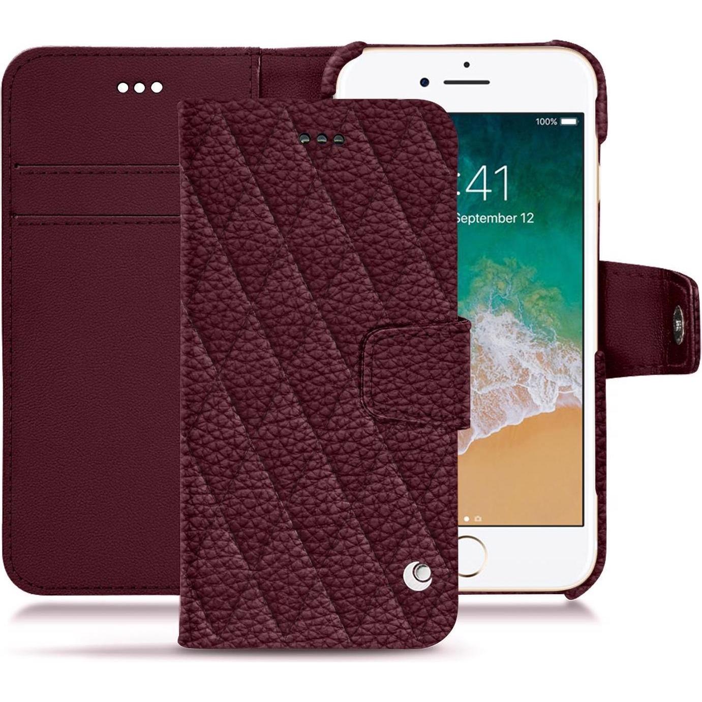 Thumbnail - Noreve Lederschutzhülle Wallet (Apple iPhone 7), Smartphone Hülle, Violett