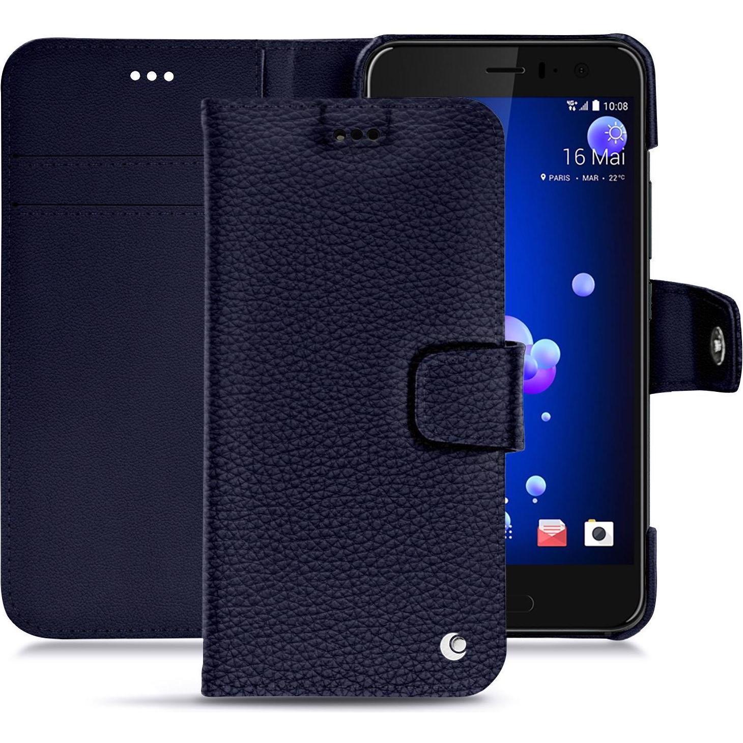Noreve Lederschutzhülle Wallet (HTC U11), Smartphone Hülle, Violett