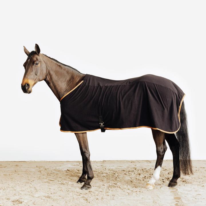 Produktbild Fouganza Fleecedecke Basic Pferd/Pony schwarz (155 cm)