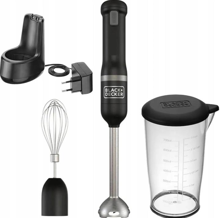 Actual product image Black & Decker Hand Blender Kitchen Wand Black, 2-piece