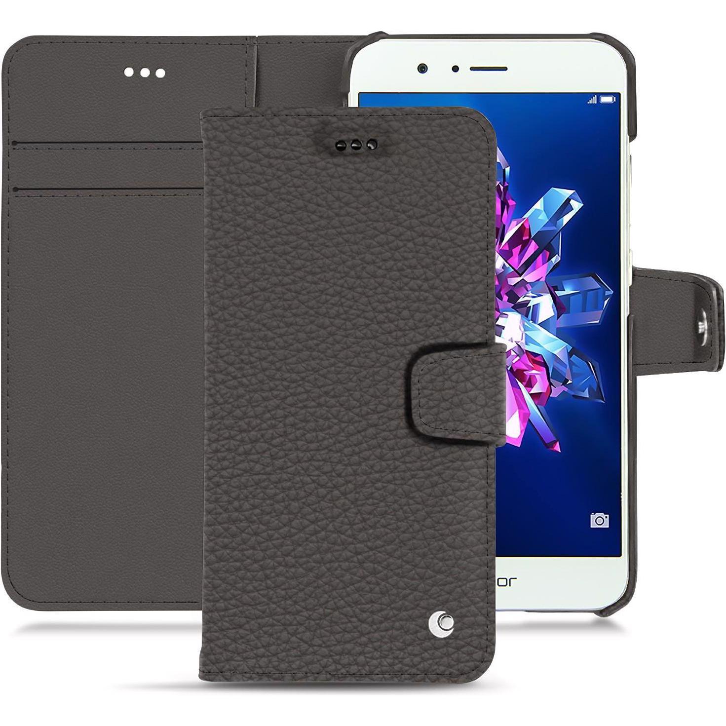 Noreve Lederschutzhülle Wallet (Honor 8 Pro), Smartphone Hülle, Grau