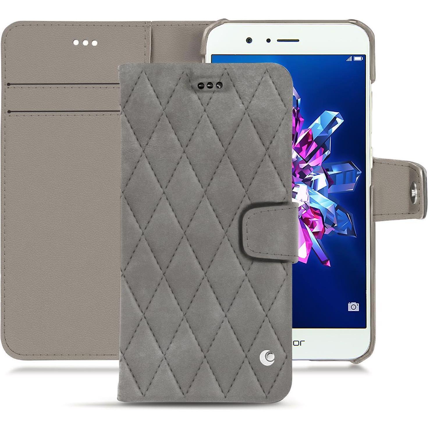 Thumbnail - Noreve Lederschutzhülle Wallet (Honor 8 Pro), Smartphone Hülle, Grau
