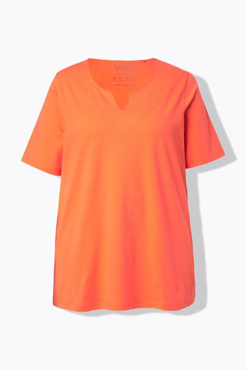Actual product image Ulla Popken Essential Notch Neck Stretch Tee (62)