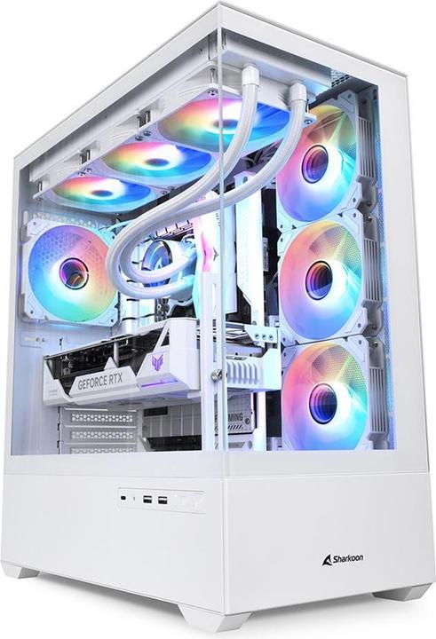 Produktbild Sharkoon AK6 RGB White ATX (weiss) (ATX, mATX, Mini-ATX)