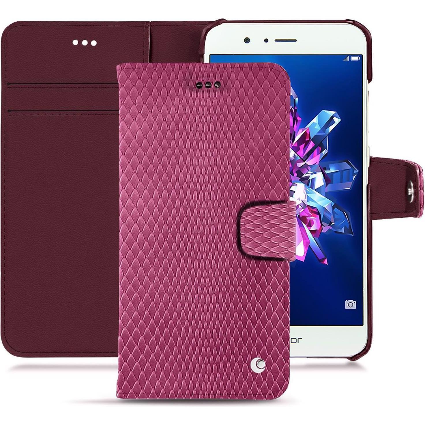 Noreve Lederschutzhülle Wallet (Honor 8 Pro), Smartphone Hülle, Rosa