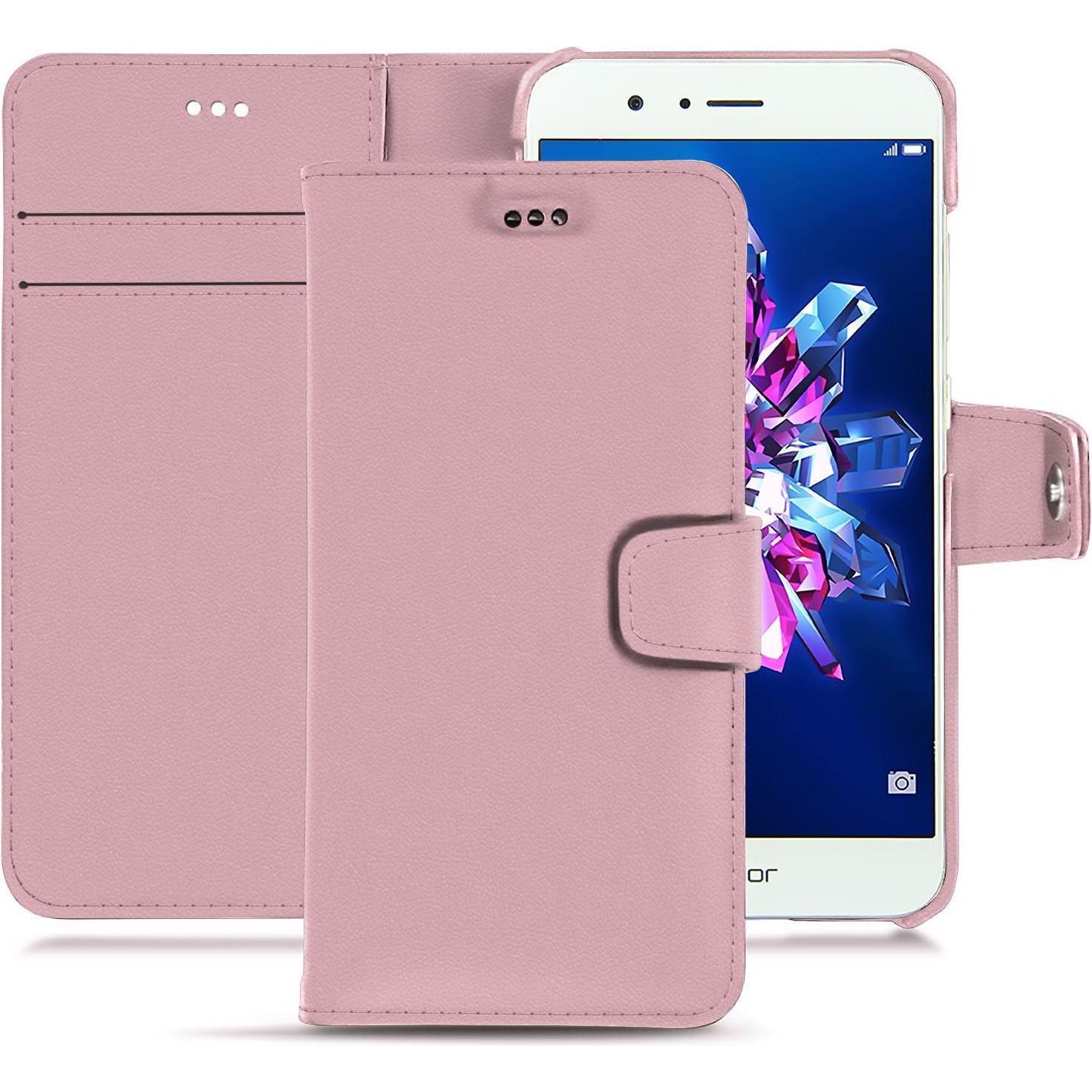Noreve Lederschutzhülle Wallet (Honor 8 Pro), Smartphone Hülle, Rosa