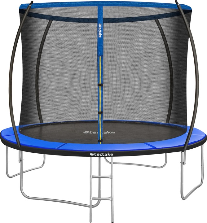 Actual product image tectake Trampoline Jumpy - tear resistant mat, safety net, padded edges, entry ladder (305 cm)