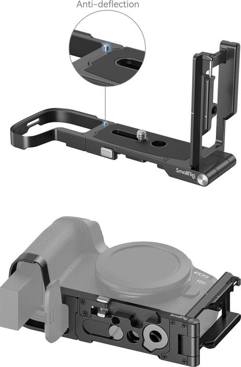 Actual product image SmallRig 4211 Foldable L Bracket for Canon EOS R8 (Cage)